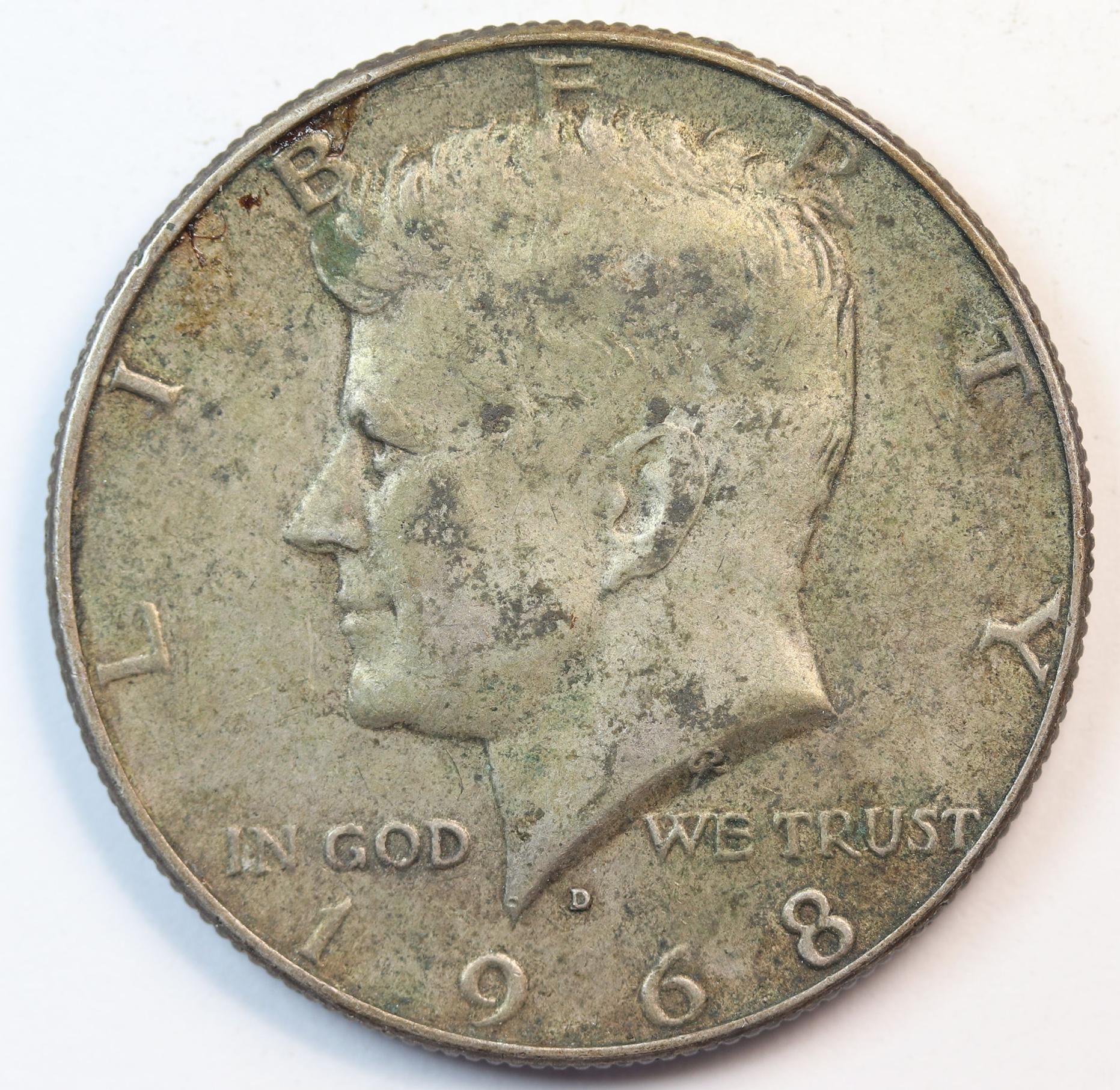 HALF DOLLAR 1968 SILVER 40% GC1275