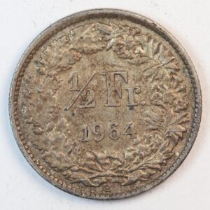 1/2 FRANC 1964 SILVER GC1296