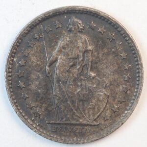 Alternative view of 1/2 FRANC 1964 SILVER GC1296