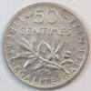 50 CENTIMES 1915 SILVER GC1300