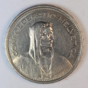 Alternative view of 5 FRANCS 1968 ΕΛΒΕΤΙΑ GC1307