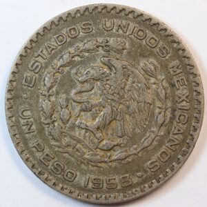 Alternative view of PESO 1958 MEXICO GC1336
