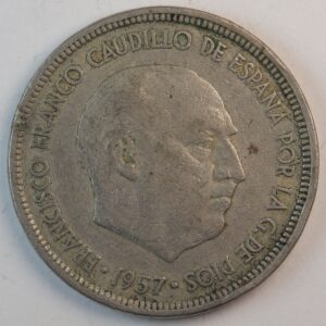 Alternative view of 5 PESETAS 1957 GC1341