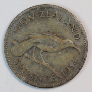 SIX PENCE NEW ZEALAND 1934 GC1387
