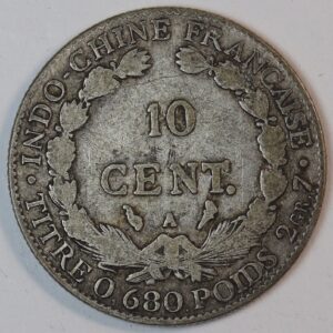 10 CENTS 1922 FRANCE SILVER GC1397