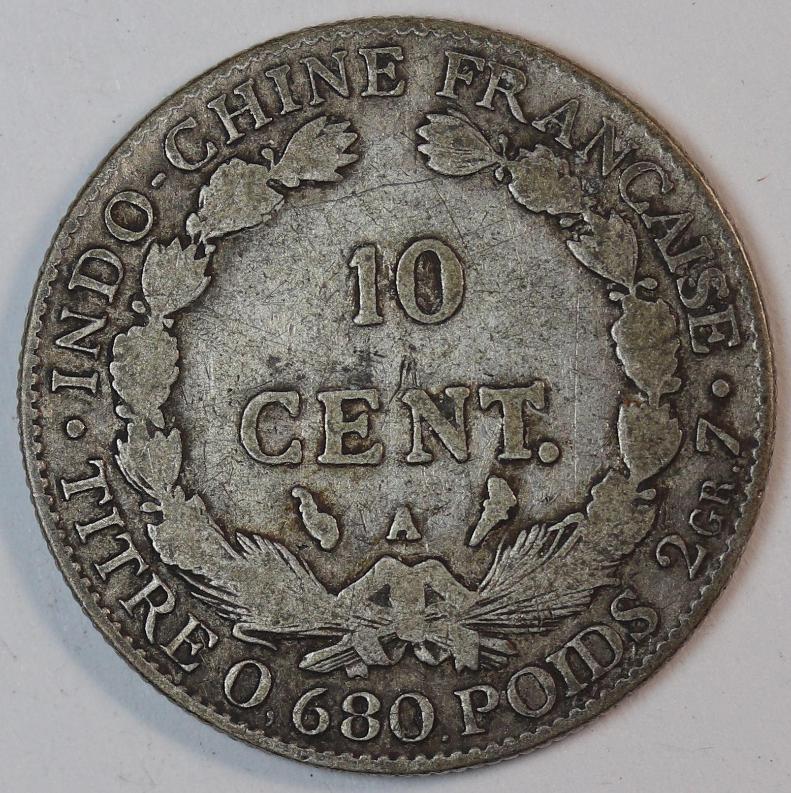 10 CENTS 1922 FRANCE SILVER GC1397