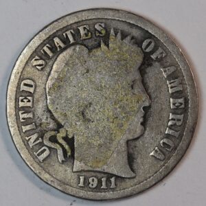 Alternative view of ΟΝΕ DIME 1911 USA SILVER GC1404