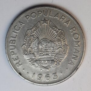 Alternative view of 3 LEI 1963 ROMANIA GC1422