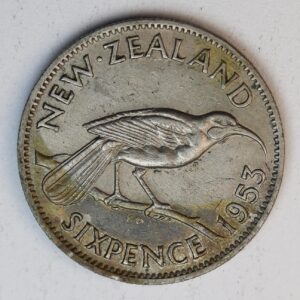 SIX PENCE 1933 NEW ZEALAND GC1431