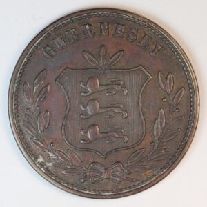 Alternative view of 8 DOUBLES 1874 GUERNESEY GC1440