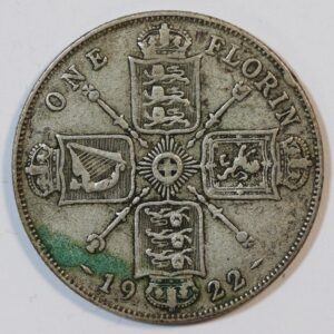 ONE FLORIN 1922 SILVER GC1482