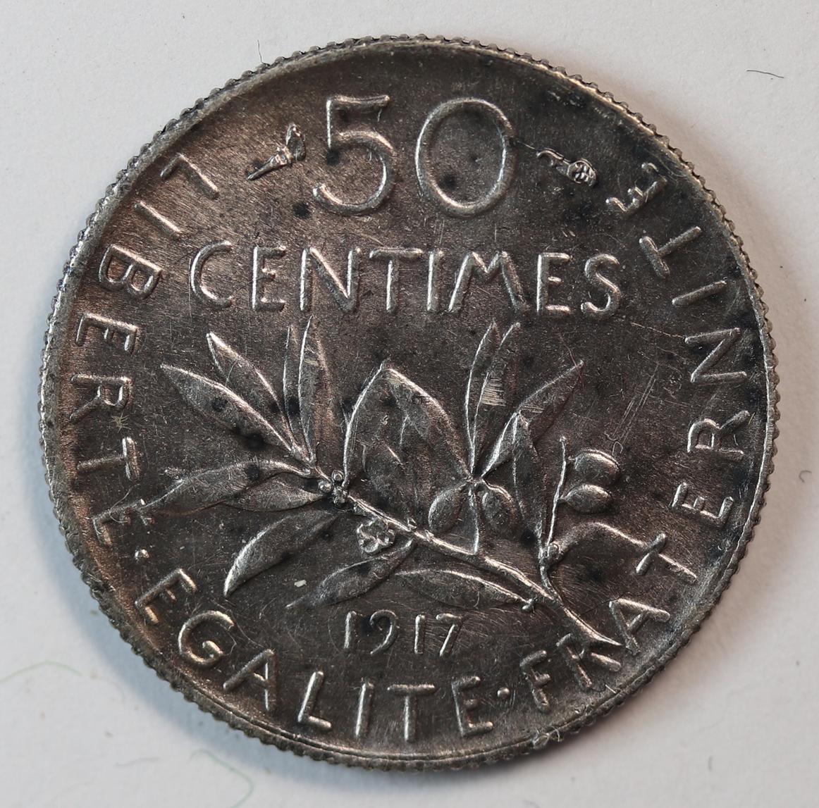 50 CENTIMES 1917 UNC GC1483