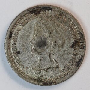 Alternative view of 10 CENTS 1919 NETHERLAND SILVER GC1492