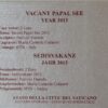 2013 Vatican Vacant Papal See 2013 2 Euro BU Coin - Image 4