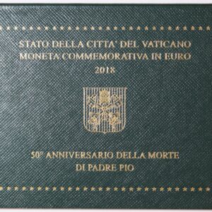 2018 Vatican 50th Anniversary of the Death of Padre Pio 2 Euro BU Coin
