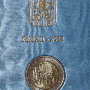 Alternative view of 2012 Vatican 7th World Meeting of Families 2 Euro BU Coin