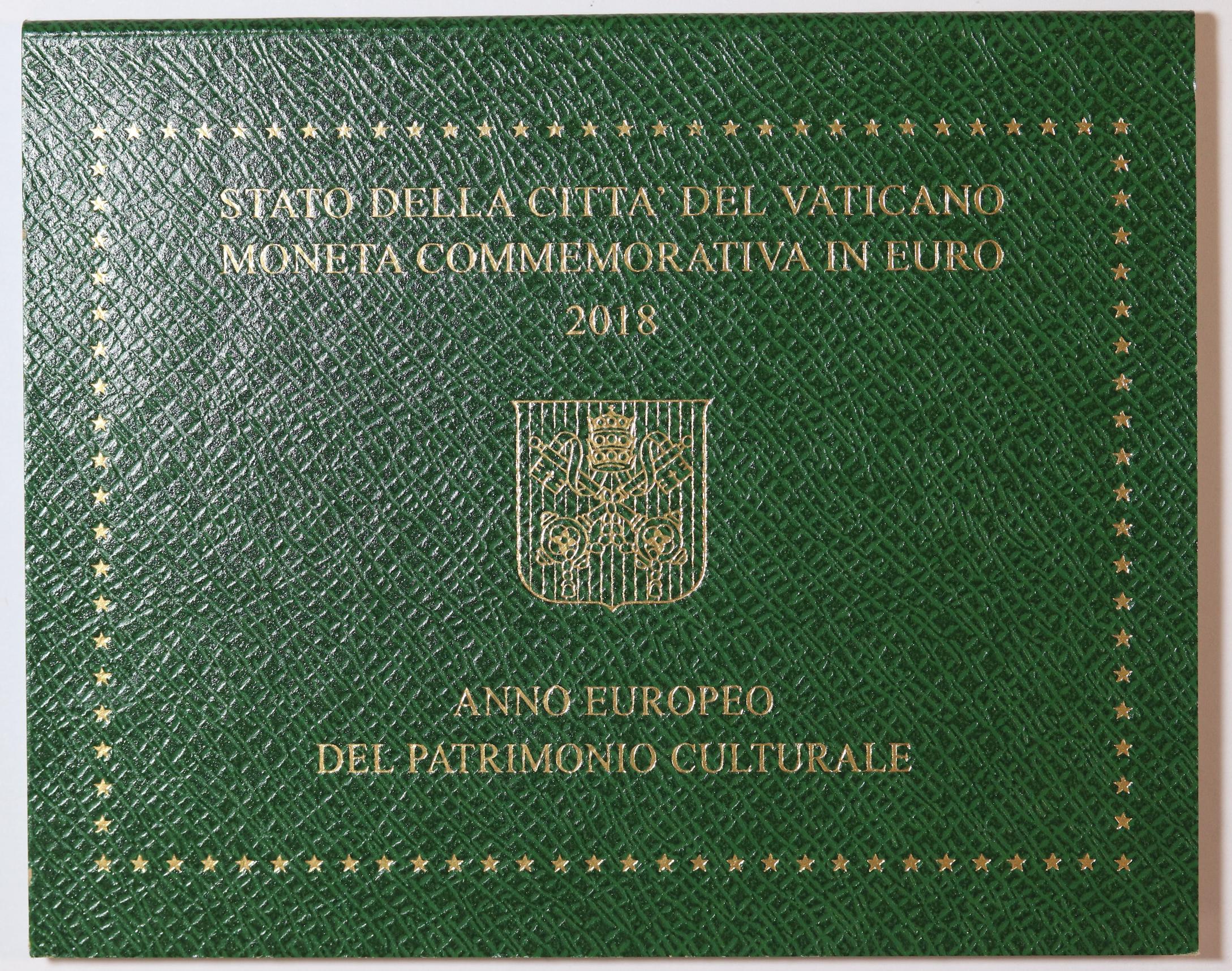 2018 Vatican European Year of Cultural Heritage 2 Euro BU Coin
