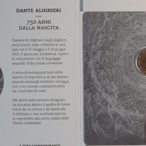 Alternative view of 2015 San Marino 2 Euro BU Coin