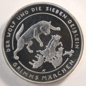 20 EURO 2020 THE WOLF SILCER PROOF 925 GC1515